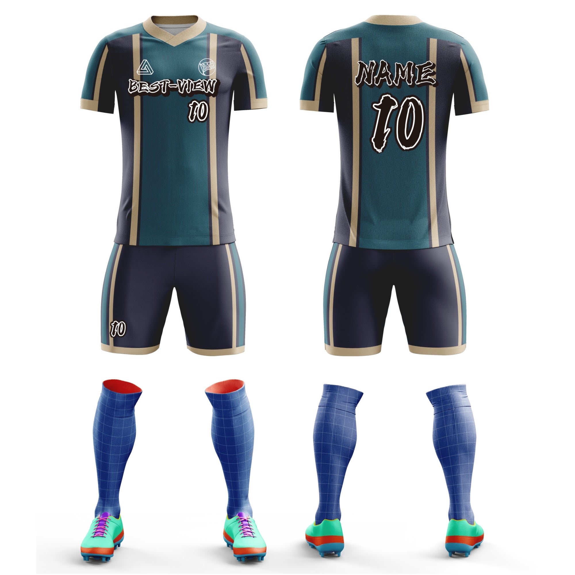 CastleFlag - Custom Soccer Jersey for Audlt Sublimation