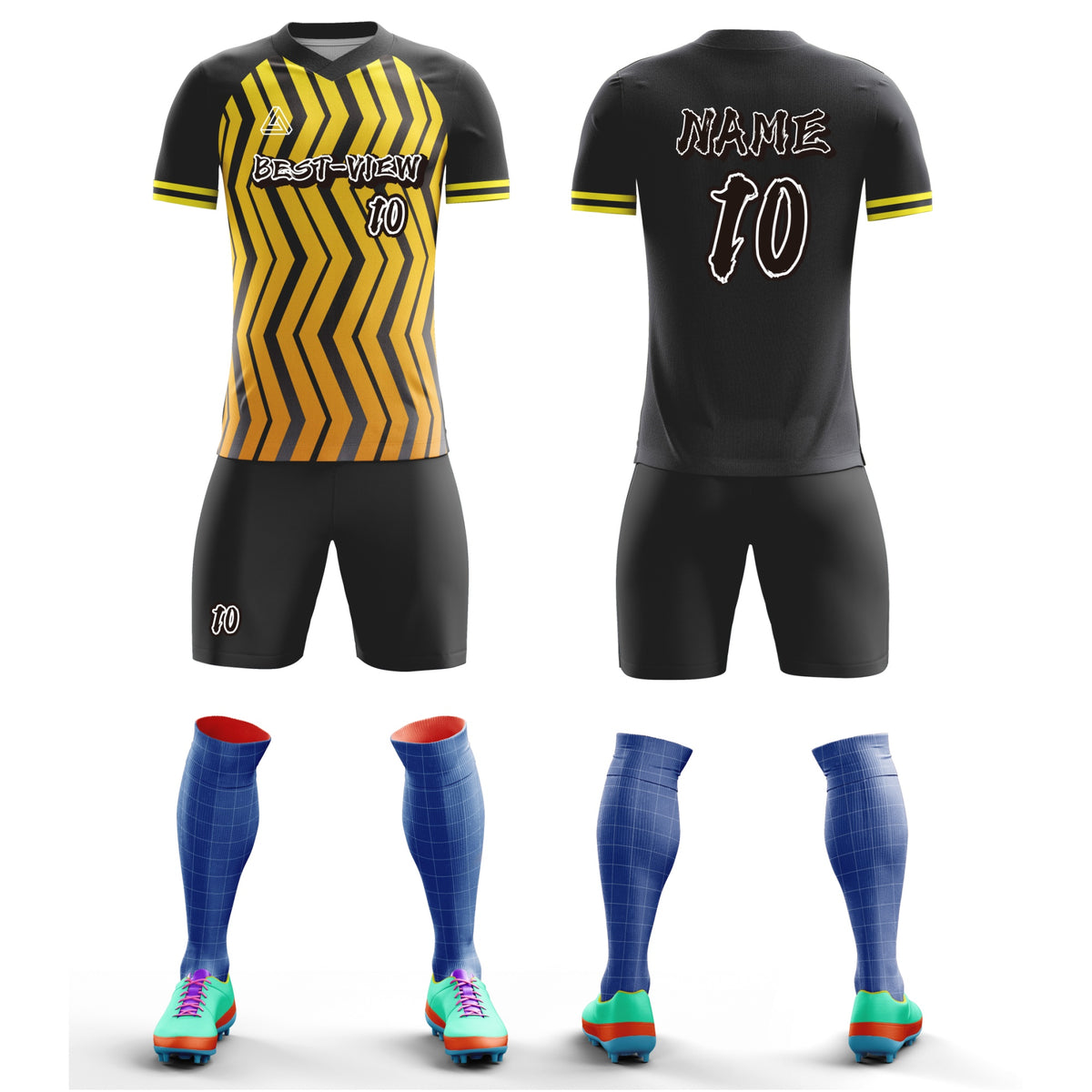 Continuous-Line - Custom Soccer Jersey for Audlt Sublimation