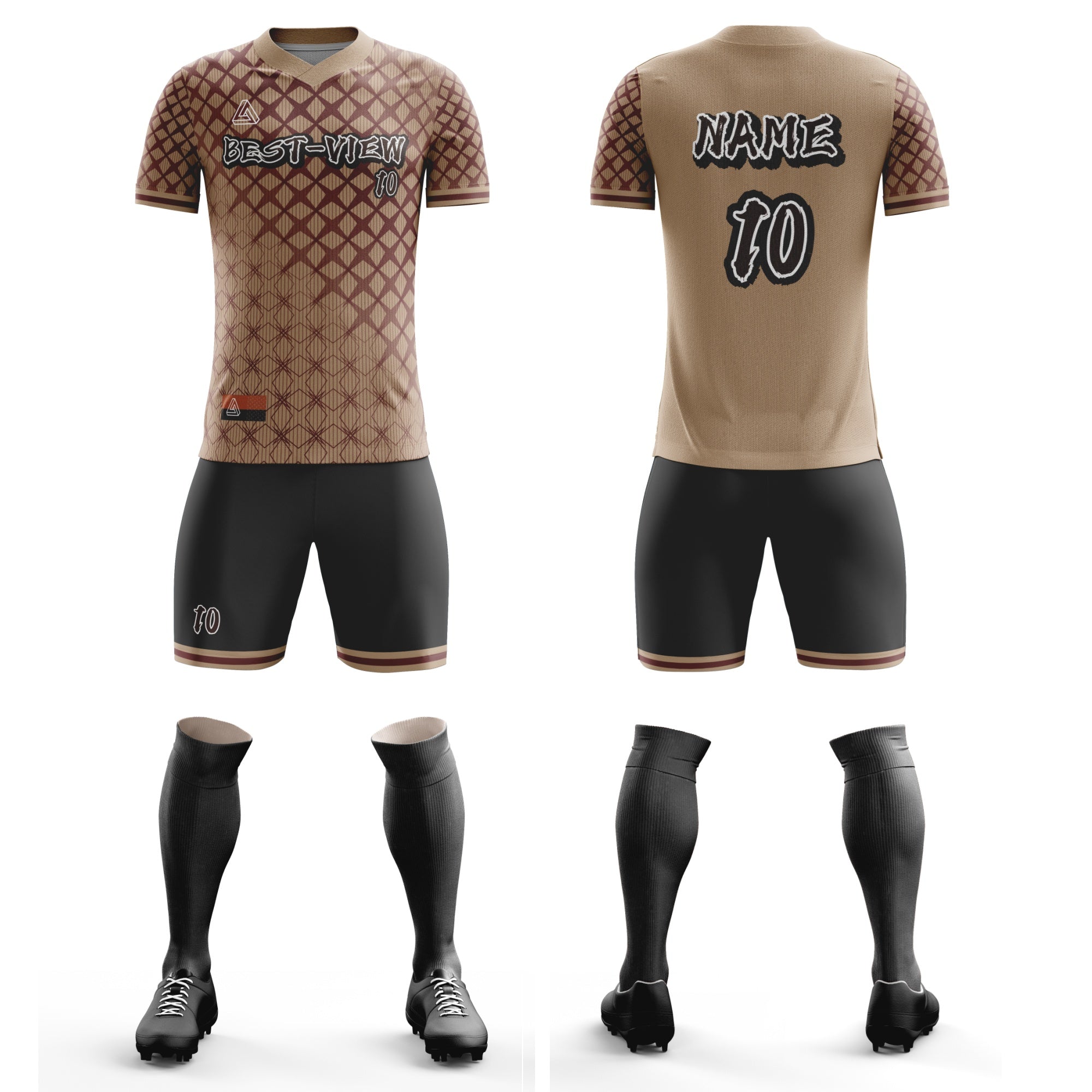 Star-Grid - Custom Soccer Jersey for Audlt Sublimation